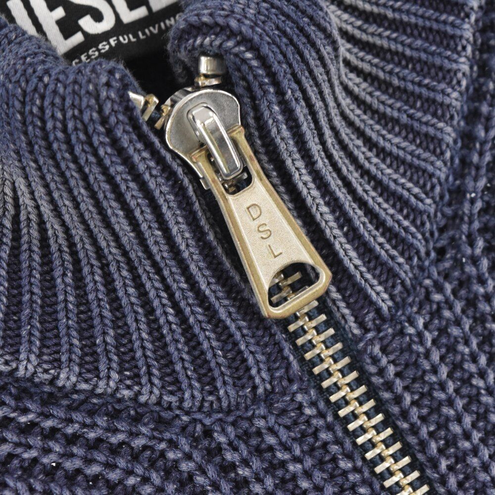 DIESEL (ディーゼル) K-Kentucky Zip ダメージ加工 ドライバーズニット DIESEL (ディーゼル) K-Kentucky Zip ダメージ加工 ドライバーズニット