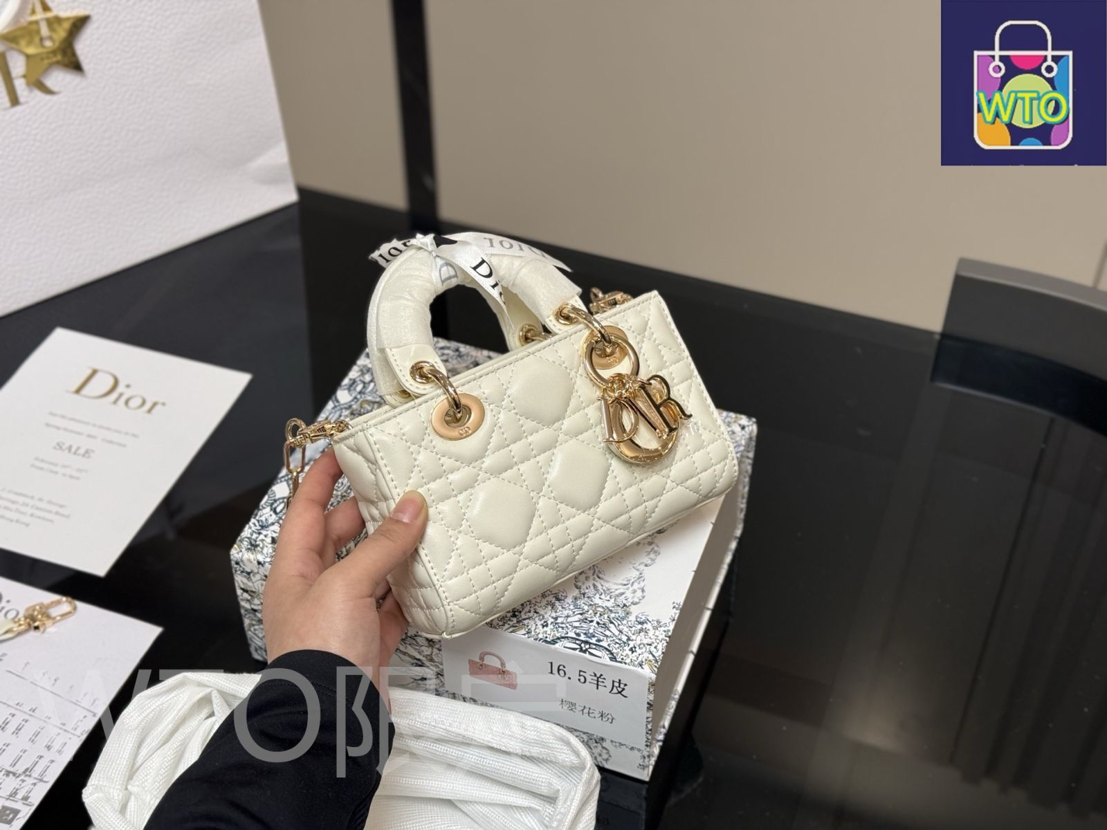 Dior ladydior キルティングバッグ ラムスキン DIOR | Lady Dior My ABCDior バッグ スモール カナージュ