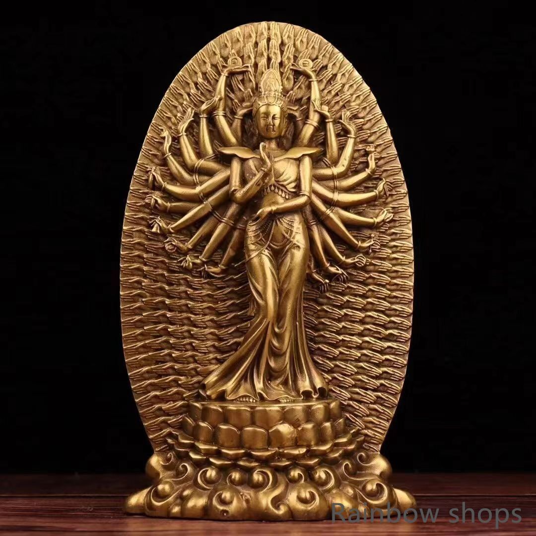 仏教美術 仏像 観音菩薩 自在観音家 仏堂 供養 銅製品 工芸品 置物 仏教美術 仏像 観音菩薩 自在観音家 仏堂 供養 銅製品 工芸品 置物