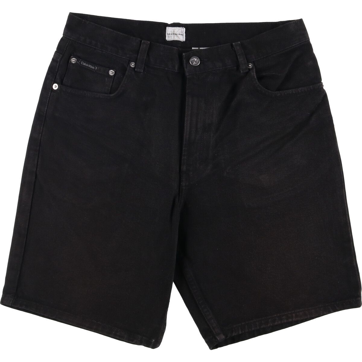 古着 90~00年代 カルバンクライン Calvin klein JEANS ブラックデニムショーツ ショートパンツ メンズw33相当 ヴィンテージ|eaa587968