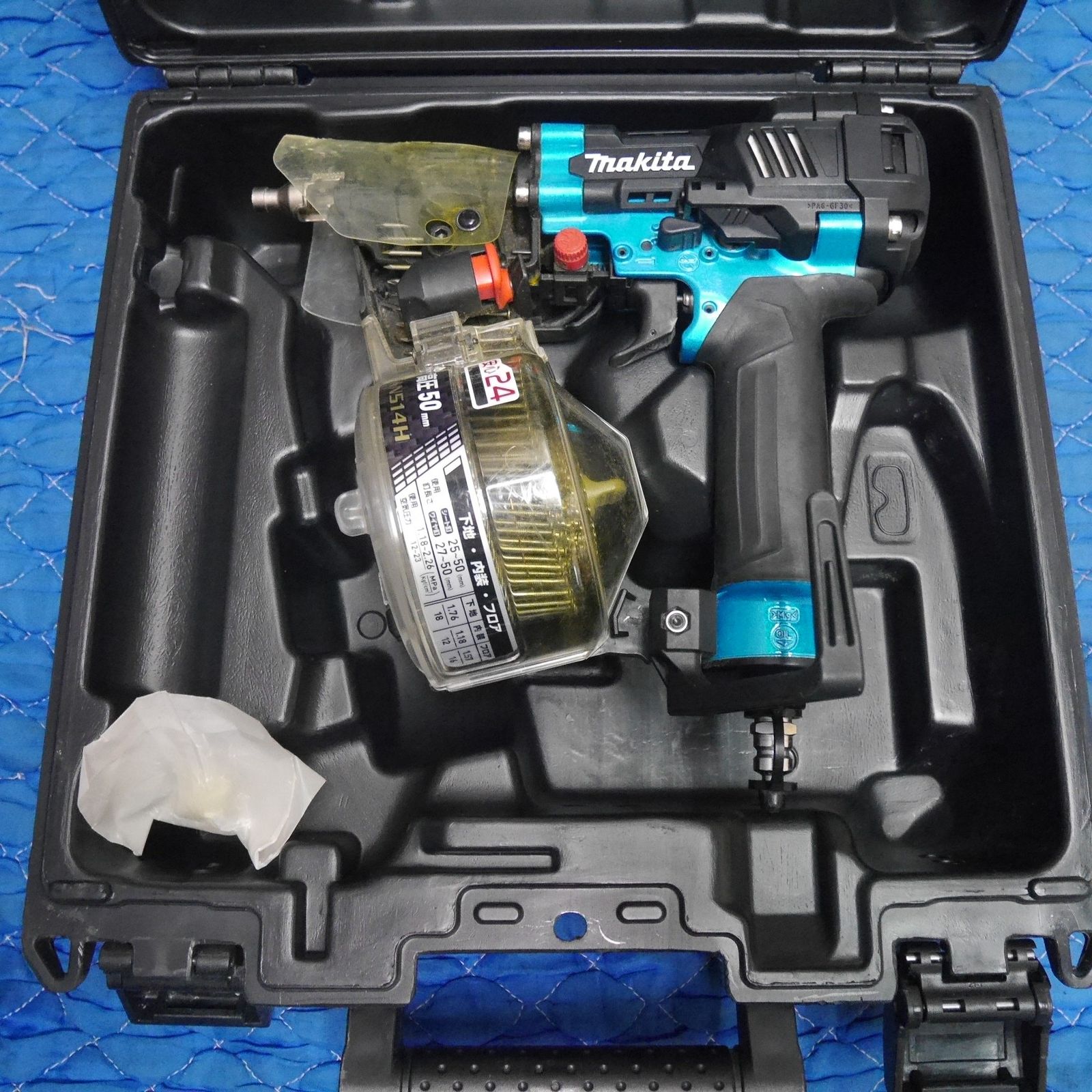 キレイ マキタ 50mm 高圧 エア 釘打機 AN514HM 青 エアー ツール 工具 釘打ち機 makita