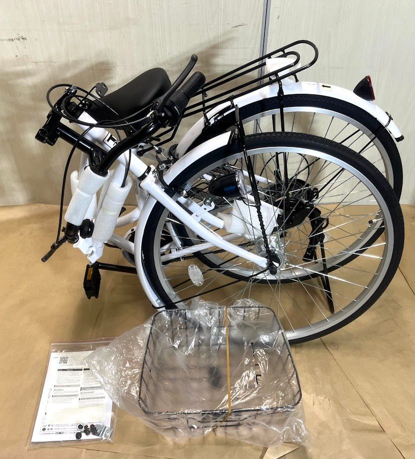 極美品】21Technology シティサイクル 26インチ 折畳 オート
