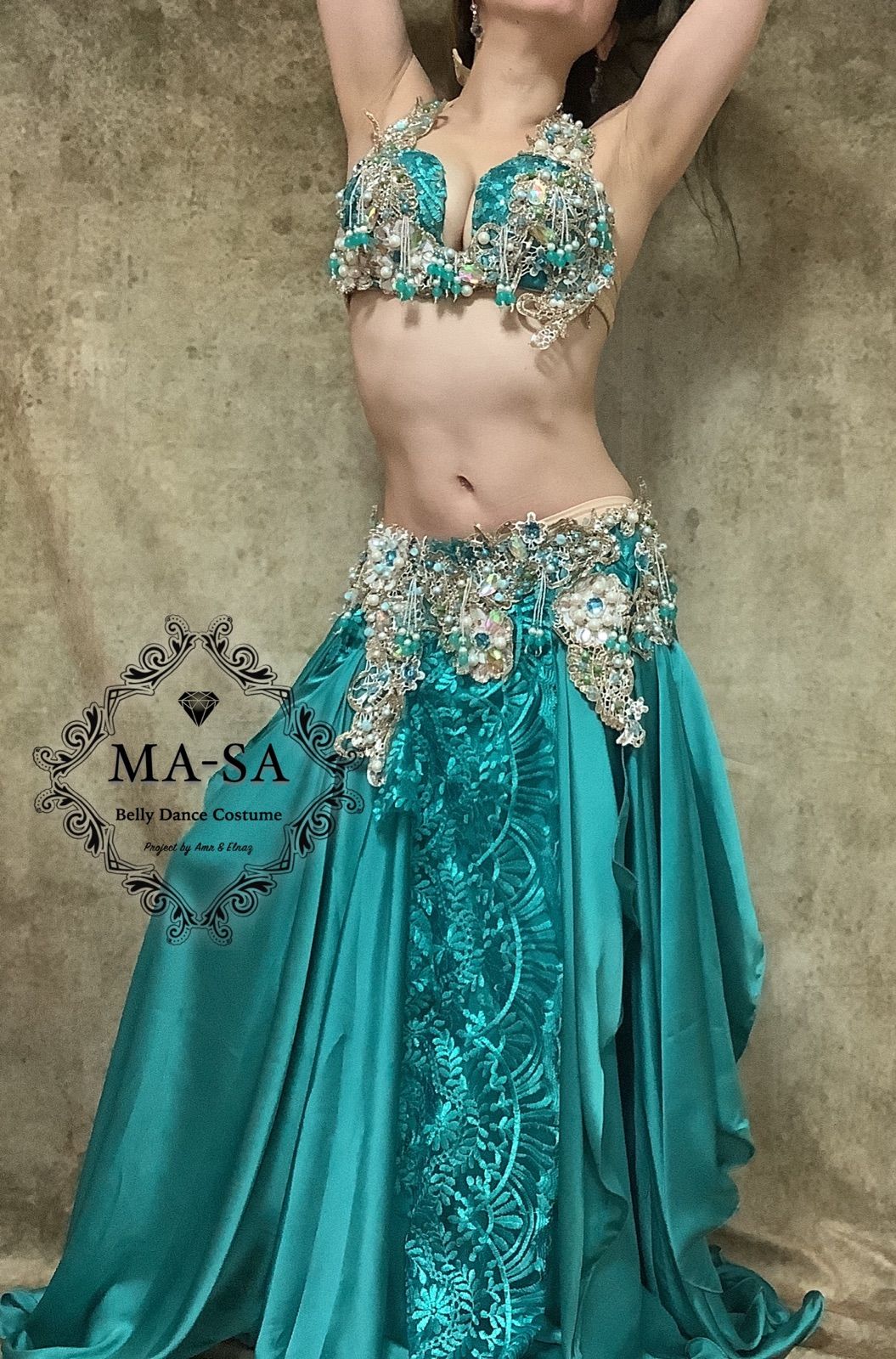 ベリーダンス 衣装　amr エジプト製【Amr】ベリーダンスコスチュームCF-COS-A315-1