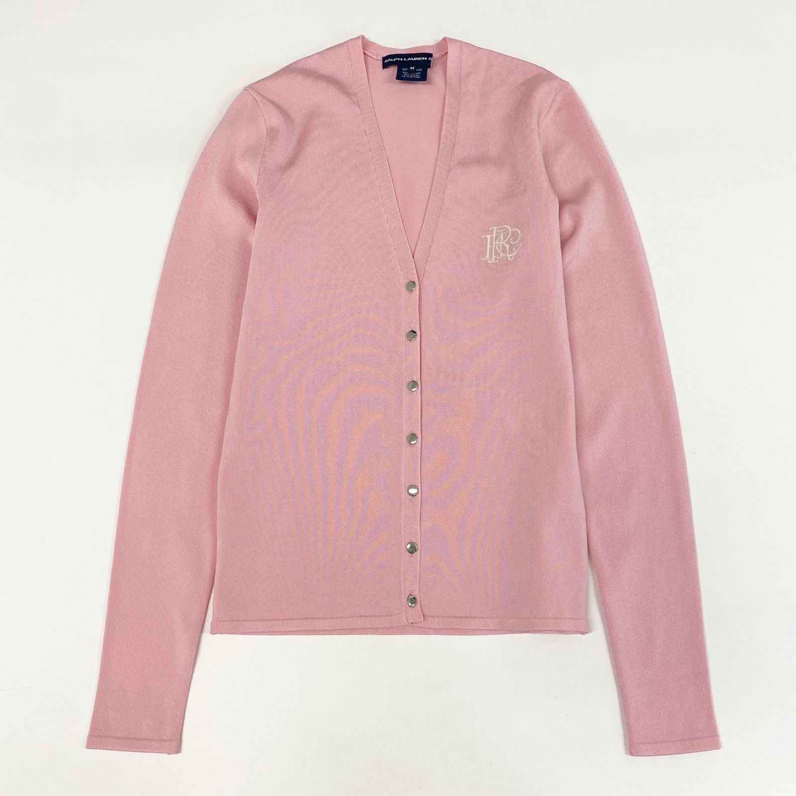 Ralph Lauren ピンク カーディガン 長袖 56h1《美品》 RALPH LAUREN GOLF ラルフローレン ゴルフ ロゴ