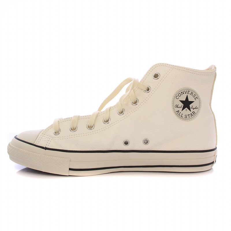 【美品】CONVERSE ALL STAR ハイカット　ホワイト CANVAS ALL STAR スニーカー メンズ レディース コンバース