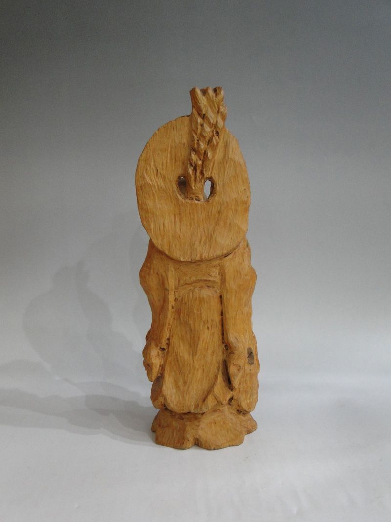 木彫 柘植 布袋様 弥勒菩薩 富山井波彫刻 30cm 08/2_6 - メルカリ
