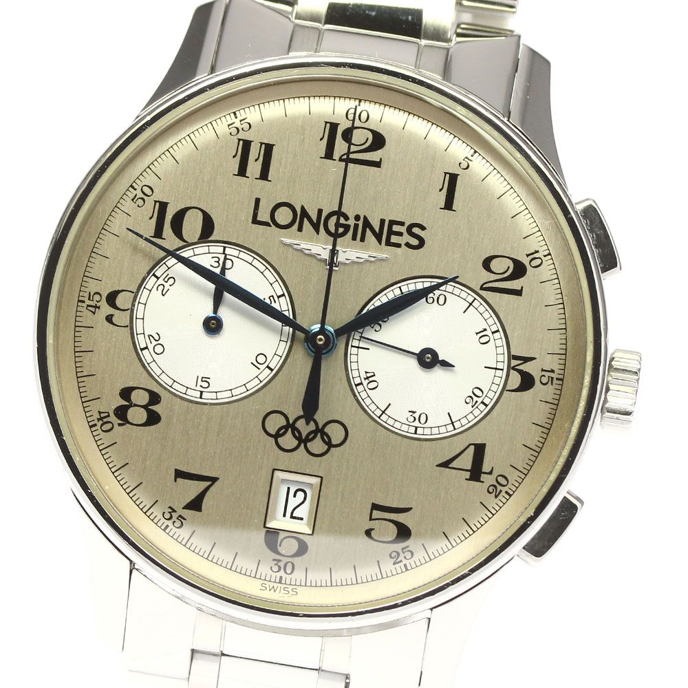 ロンジン LONGINES L2.650.4 オリンピックコレクション クロノグラフ 自動巻き メンズ保証書付き_759889