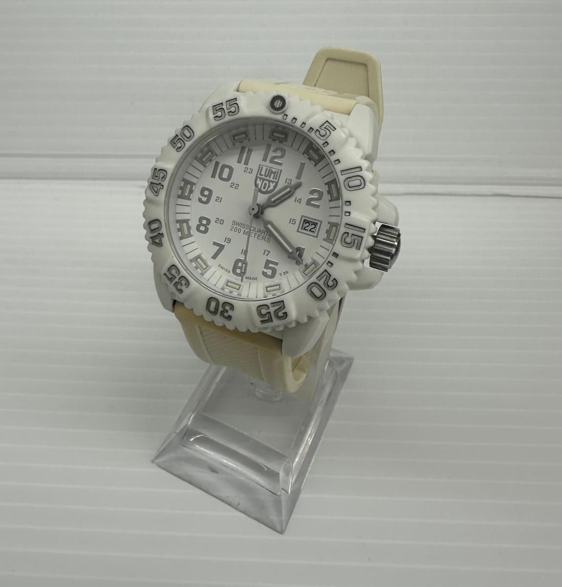 LUMINOX(ルミノックス) / クォーツ腕時計/アナログ/ラバー/WHT