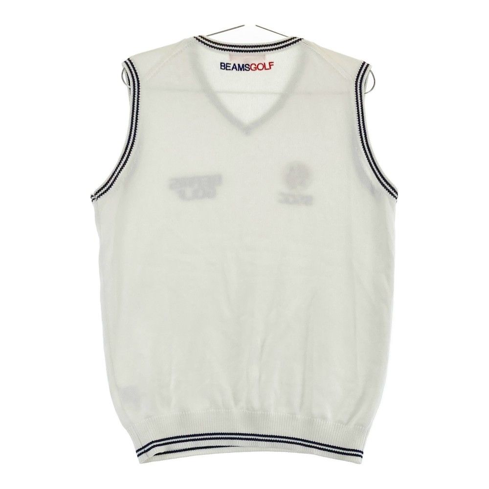 サイズ：S BEAMS GOLF ビームスゴルフ ニットベスト ホワイト系