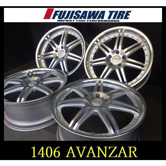 1406】☆AVANZAR ホイール◇19x9.5J/8.5J 5穴 PCD114.3 +40◇4本◇前後違い アルファード エルグランド など -  メルカリ