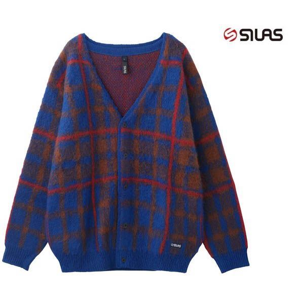 カーディガン ニット silas SILAS サイラス PLAID CARDIGAN