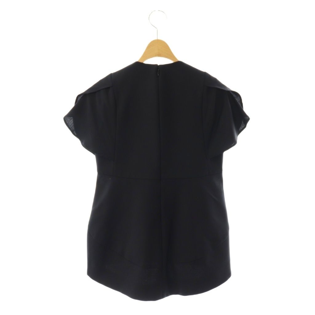 ヨーコチャン YOKO CHAN フレアスリーブパールスリットライン ブラウス