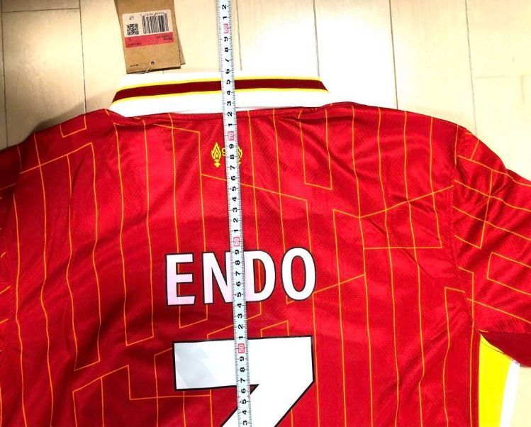 [廃盤品]　リヴァプール　コラボ　ホーム　ユニフォーム　XL　遠藤航　ENDO リヴァプール 2024-2025 ホーム 遠藤航 ユニフォーム ENDO L