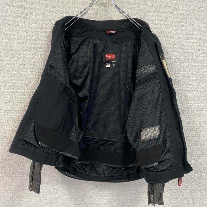 Hein Gericke◇ダブルライダースジャケット/40/レザー/BLK// Hein