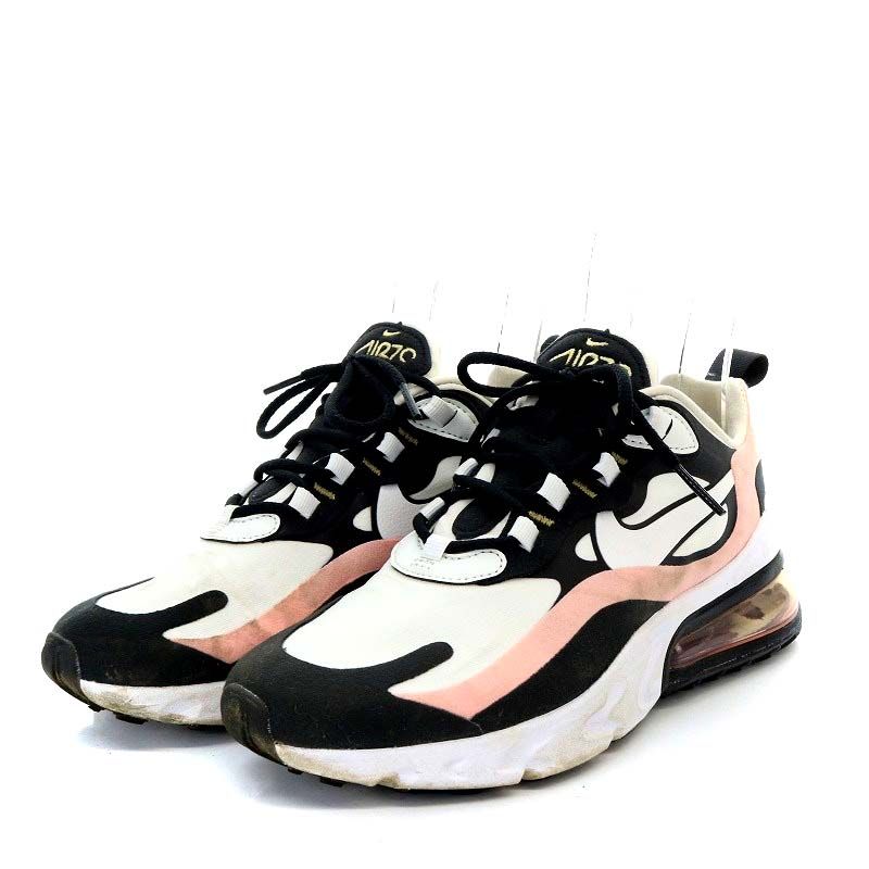 ナイキ NIKE WMNS Air Max 270 React Black White Bleached Coral ...