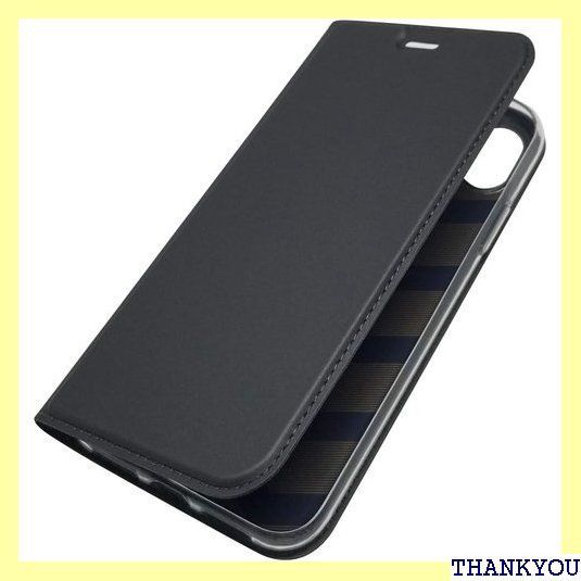 iphone XS Max スマホ ケース iphoneXS Max マックス iphone Xsマックス 携帯ケース アイフォンXs MAX case 手帳型 ケース カバー カードポケット 内蔵マグネット シンプル オシャレ スタンド イトブラック 123