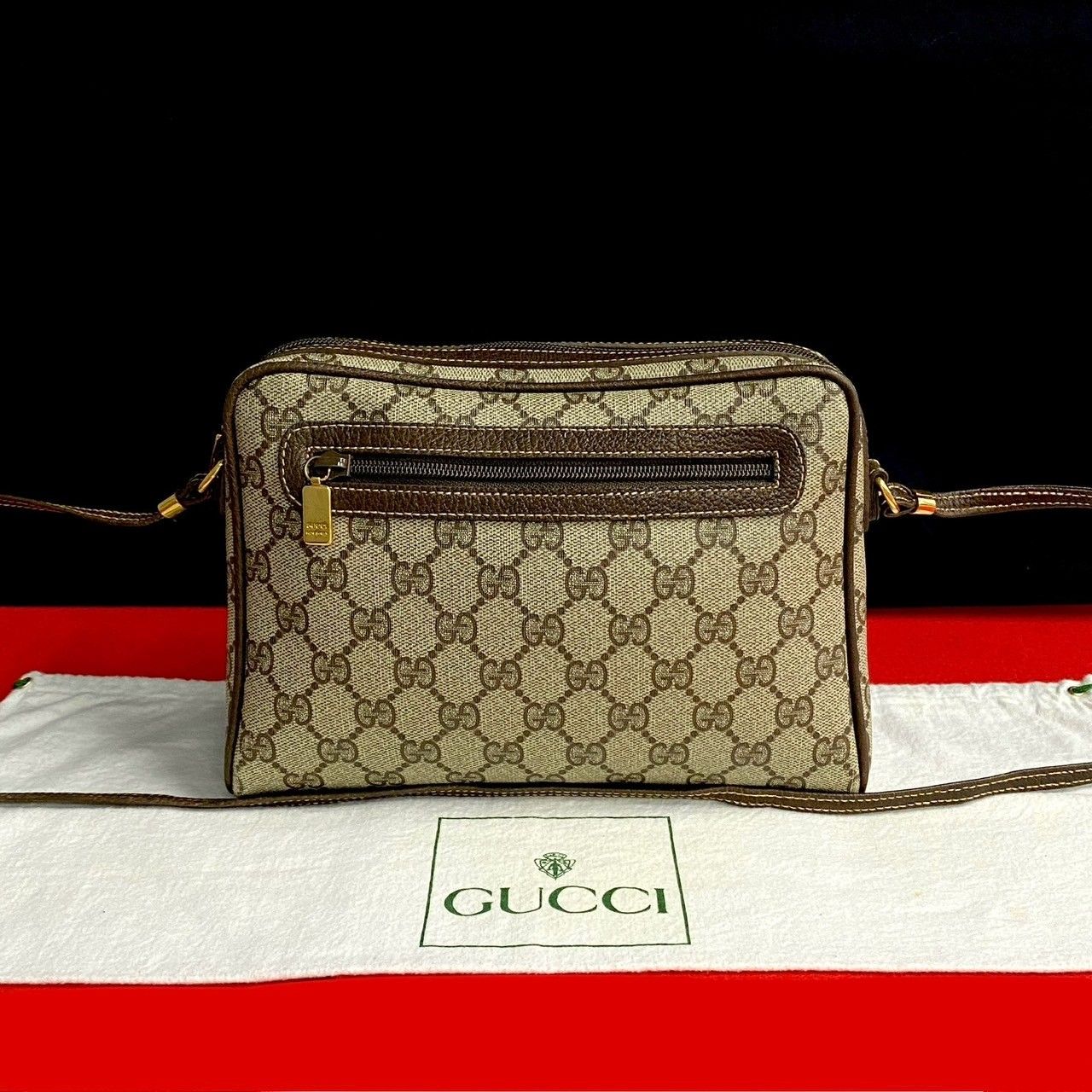 極 美品 希少品 GUCCI グッチ オールドグッチ ヴィンテージ GG ロゴ 