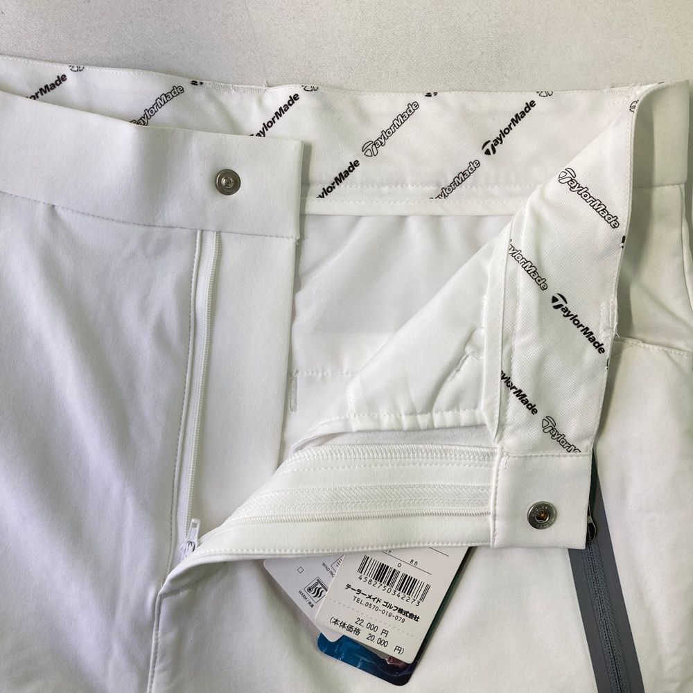 品質保証で、高速配送！ サイズ O TAYLOR MADE テーラーメイド モデル 裏起毛 ストレッチパンツ ホワイト系 240101526513 ゴルフウェア メンズ ストスト