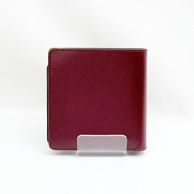 ◆◆Cartier カルティエ 2つ折り財布 ウォレット 赤 レディース レッド