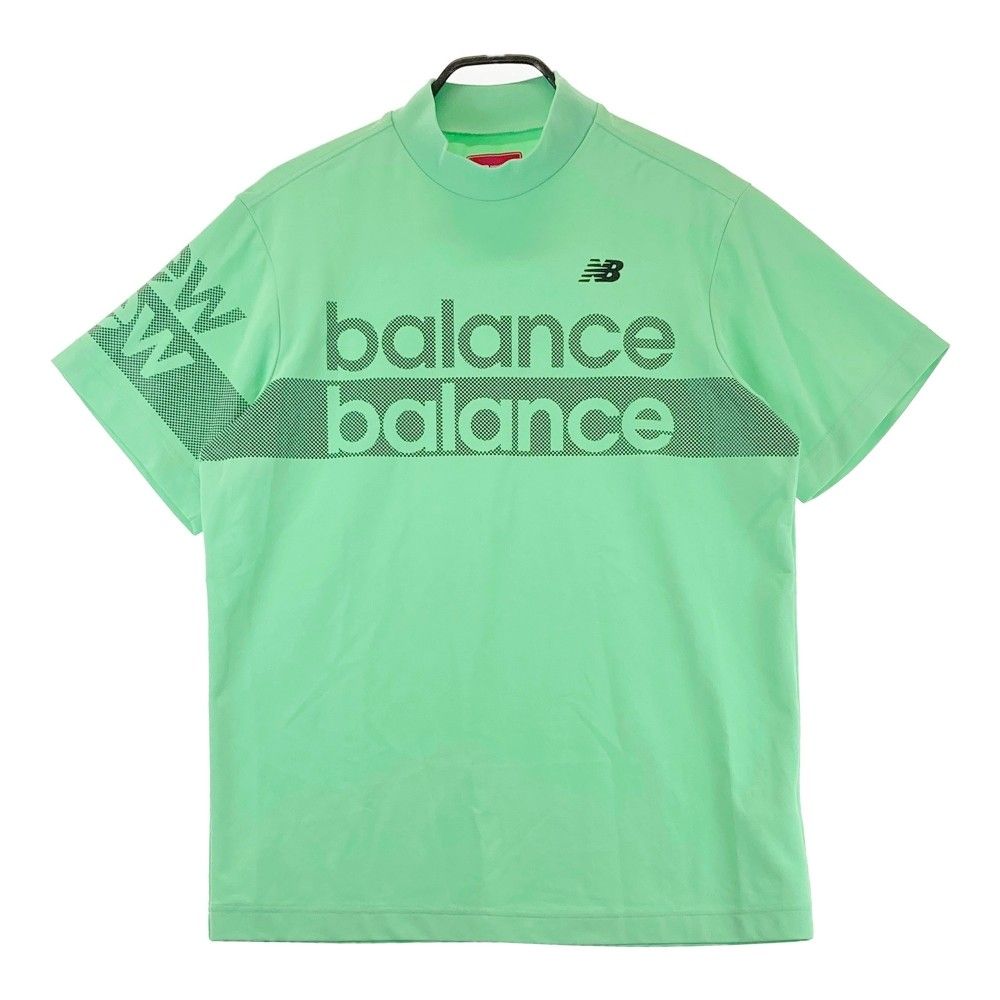サイズ：6 NEW BALANCE GOLF ニューバランス 2024年モデル モックネック 半袖Tシャツ  グリーン系 [240101439494] ゴルフウェア メンズ ストスト サイズ：6 NEW BALANCE GOLF ニューバランス 2024年モデル