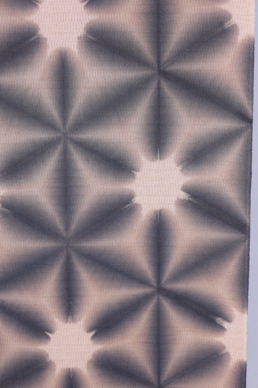 浴衣 反物 藤井絞り 雪花絞り ベージュ グレー O 28