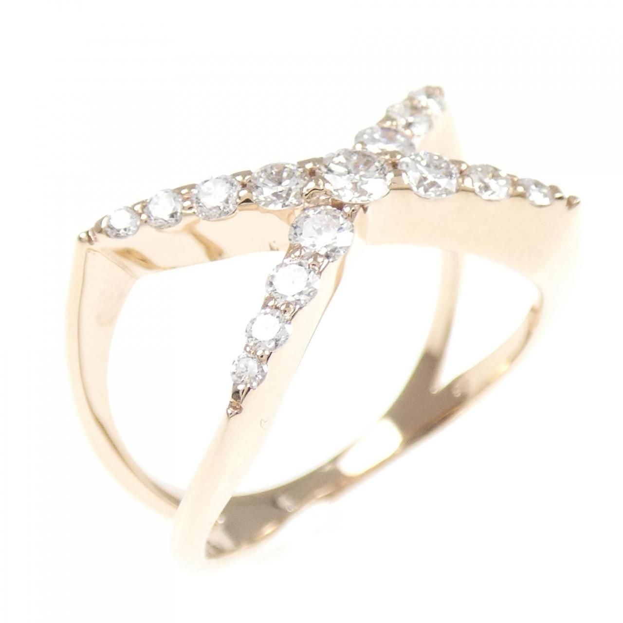 K18PG ダイヤモンド リング 0.50CT