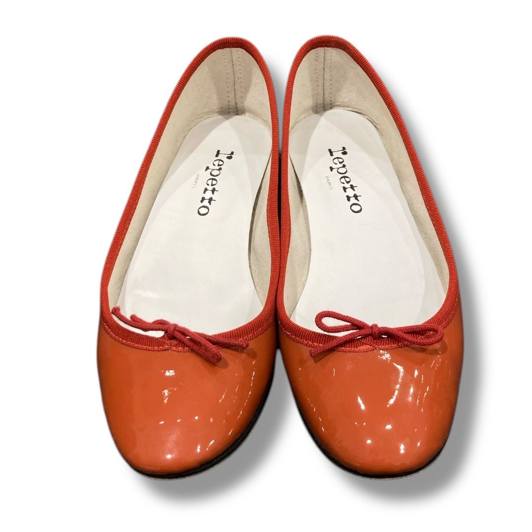 repetto レペット バレエシューズ 秋色 オレンジ37 リボン付 repetto レペット バレエシューズ 秋色 オレンジ37 リボン付