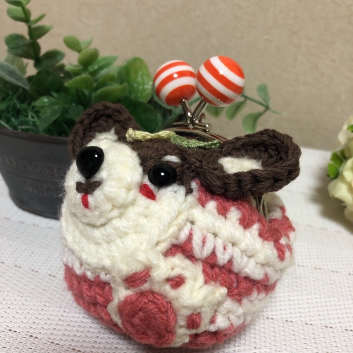 チワワ いぬ ミニあみぐるみ ハンドメイド プレゼント ぬいぐるみ