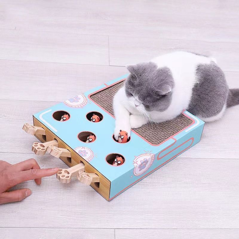 ☆猫 爪とぎ 猫じゃらし モグラ叩き おもちゃ ペット ネコ 爪