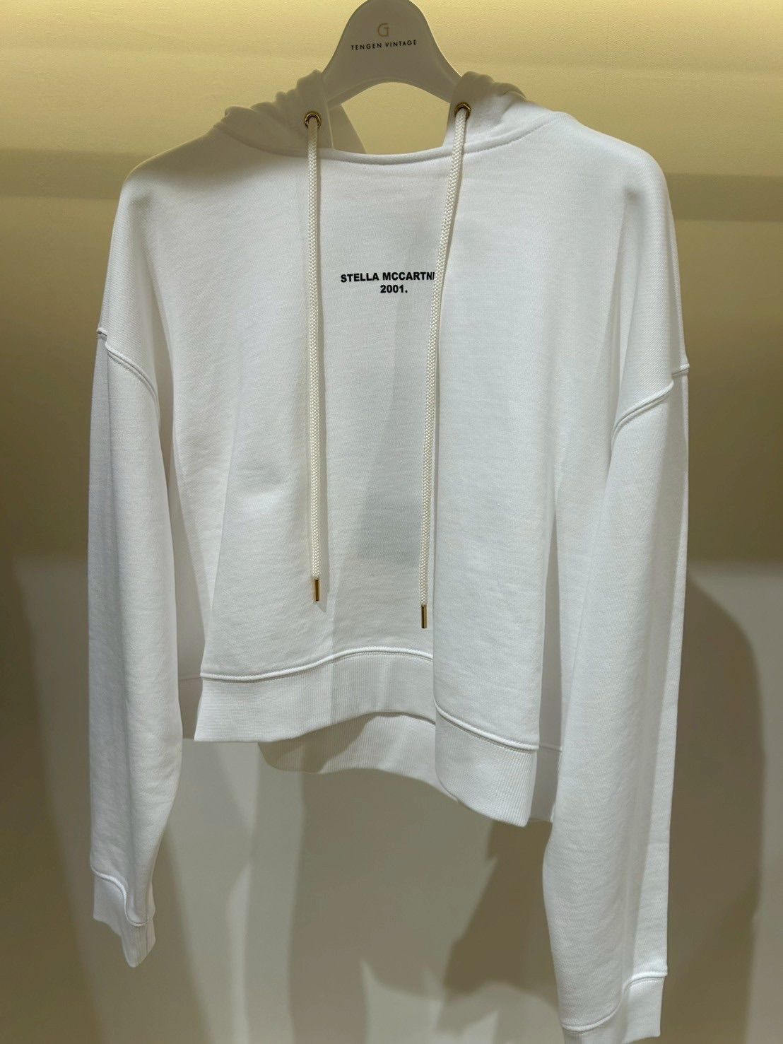 ステラマッカートニー Stella McCartney ロゴフーディ ホワイト サイズ３６