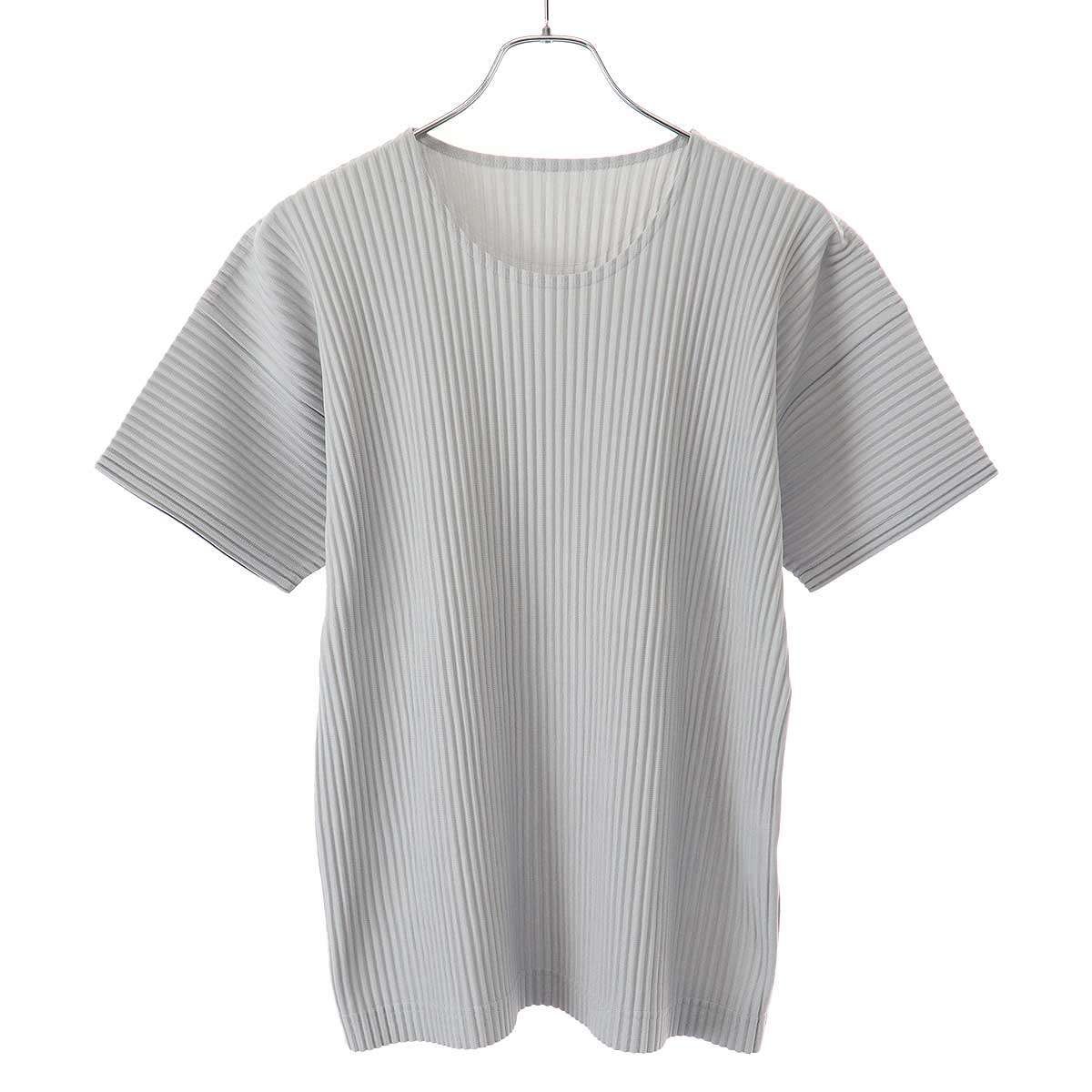 HOMME PLISSE ISSEY MIYAKE オム プリッセ イッセイ ミヤケ ベーシックプリーツTシャツ HP55JK020 グレー 2