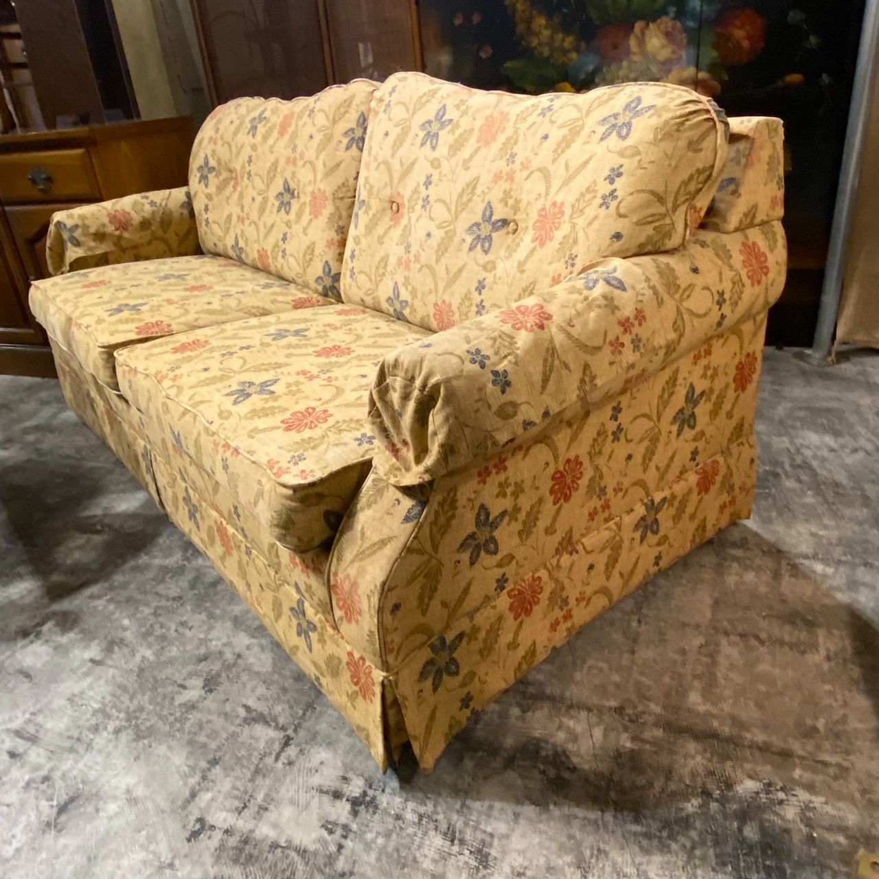 Leggett-Platt La-Z-Boy SignatureⅡ ソファーベット ファブリック 花柄 イエロー KC09N007 NEXPOTALLINN_EU