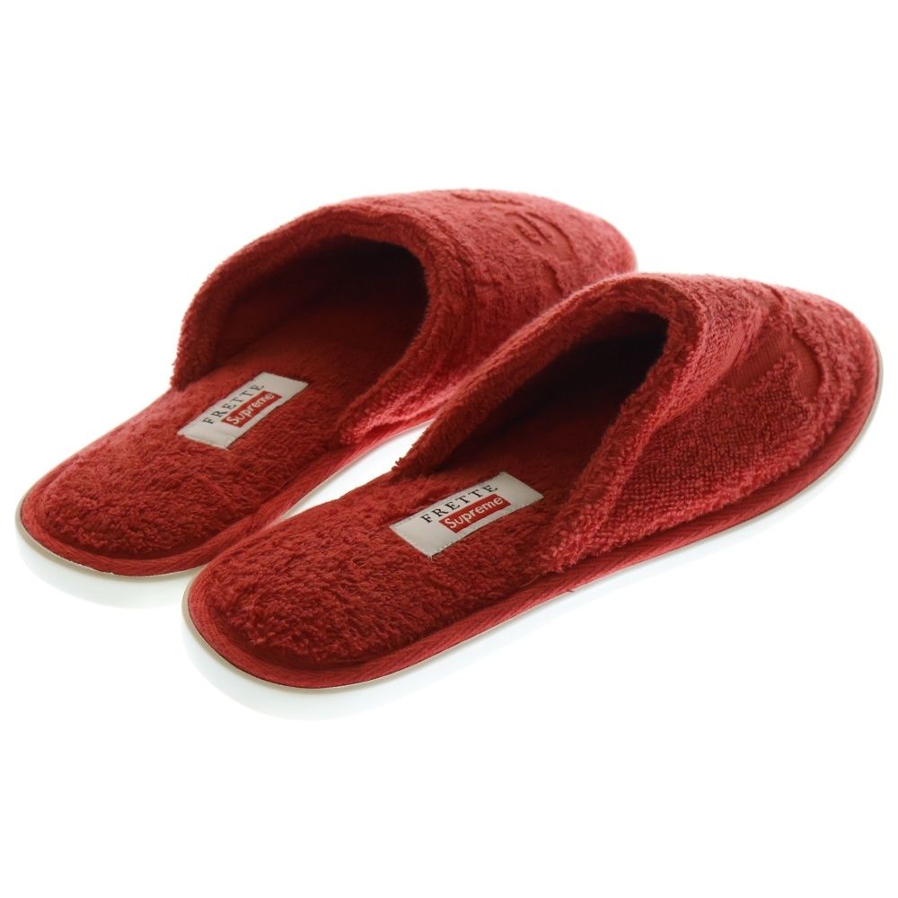 SUPREME シュプリームFrette フレッテ スリッパ　レッド SUPREME (シュプリーム) 19SS ×Frette Slippers フレッテ ロゴ