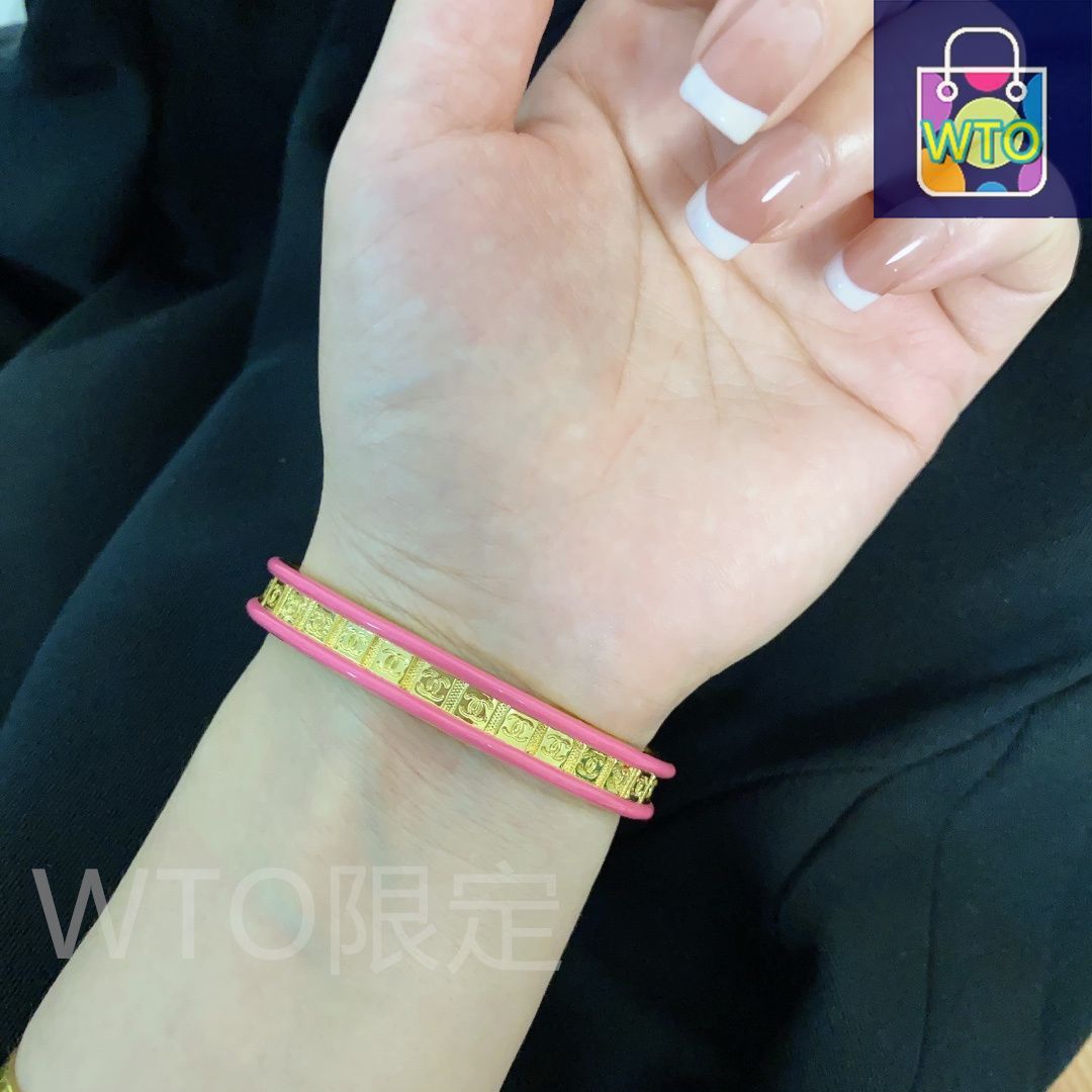 CHANEL ロゴ入り ピンク ブレスレット 今日WTO】CHANEL 新ダブル C ロゴ ドラゴンフルーツカラー