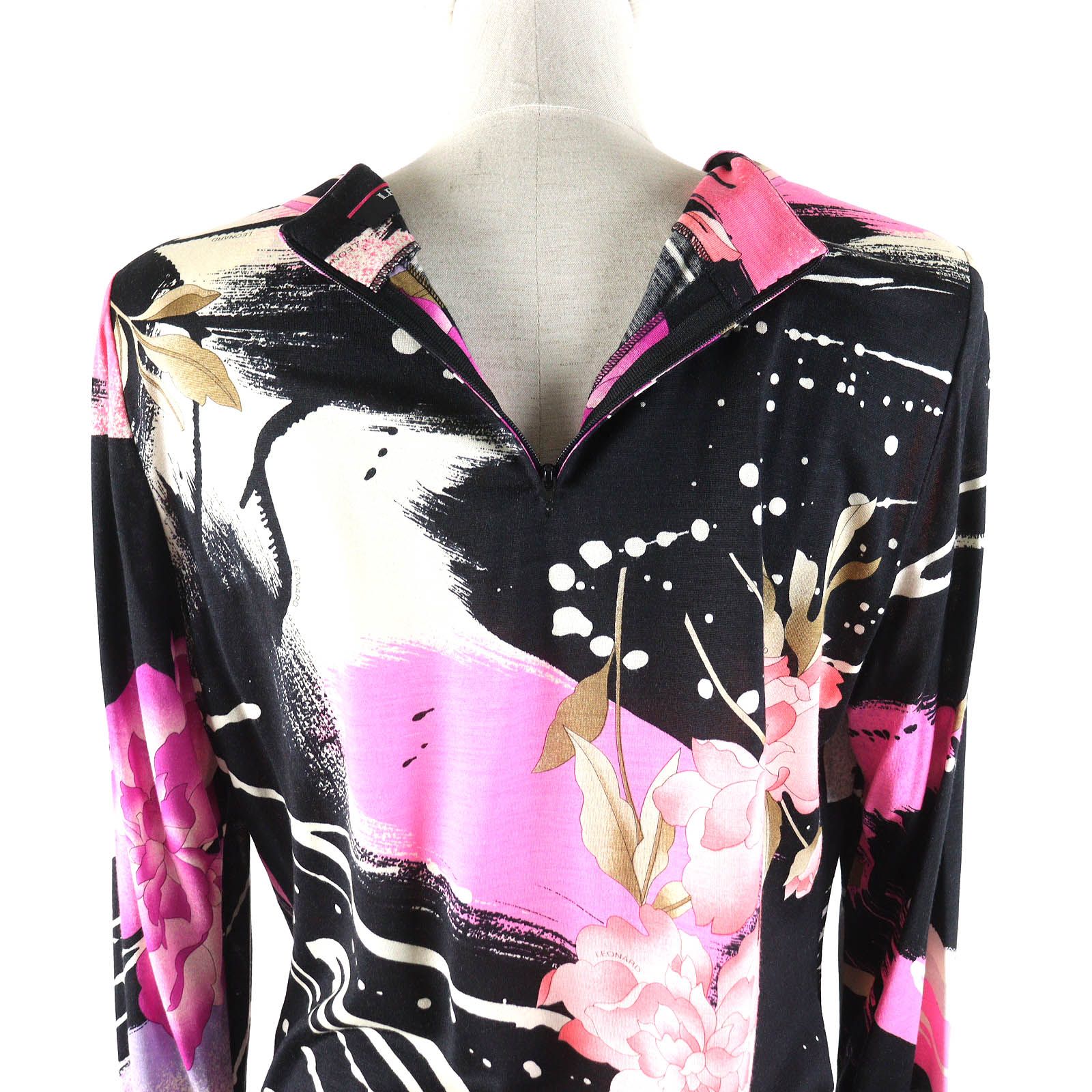 レオナール、美品トップス 長袖 ウールシルク レオナールファッション