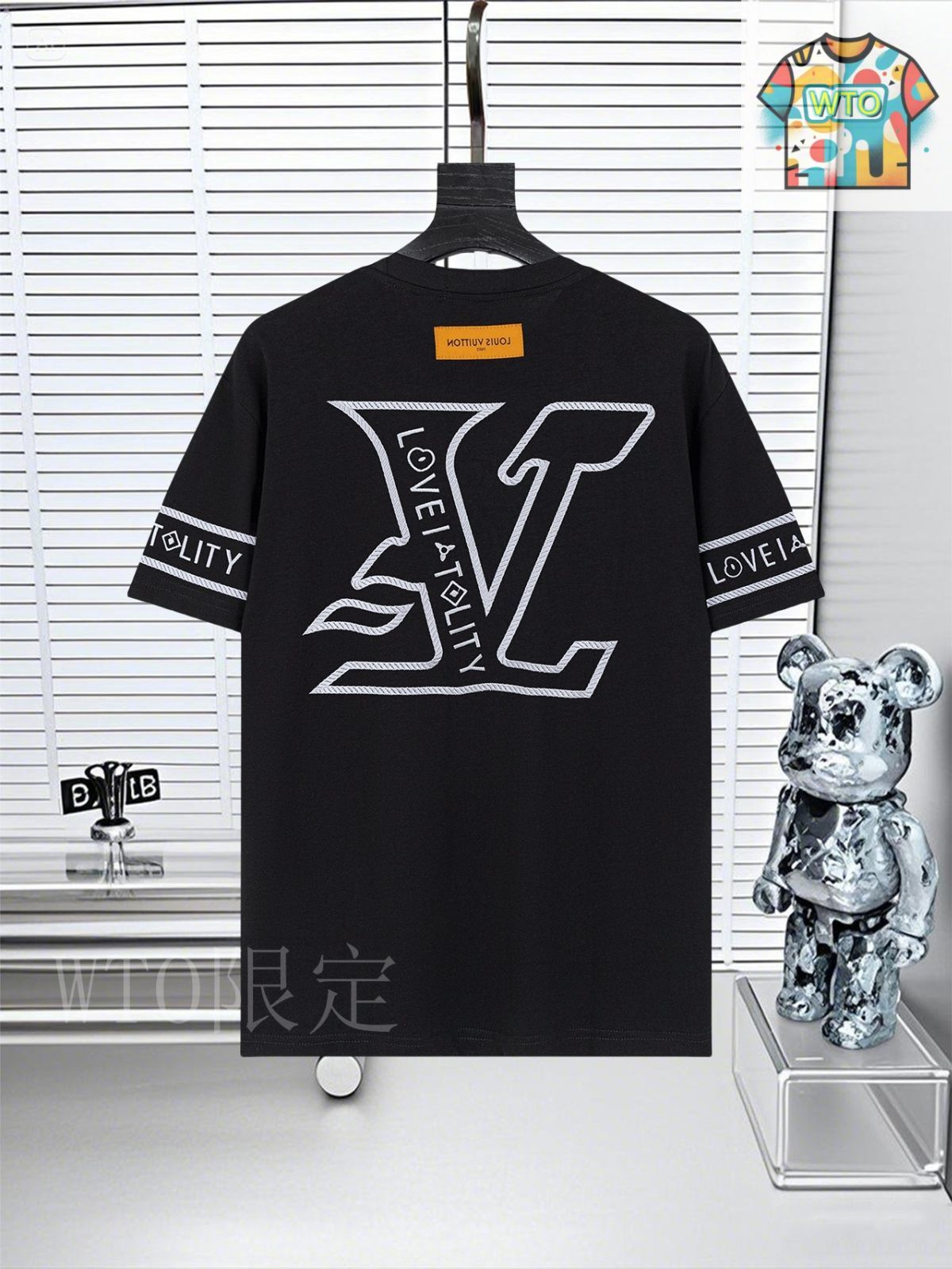 ルイヴィトン 刺繍 ロゴ Tシャツ S ルイヴィトン LOUIS VUITTON T