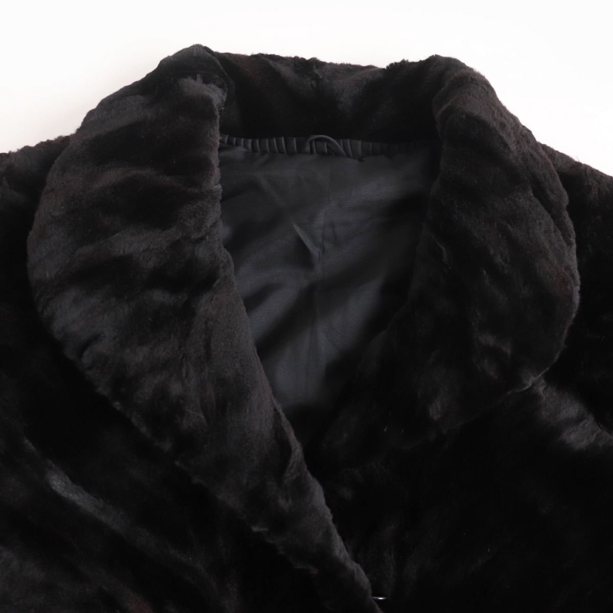 シェアードミンク‼️超美品(^^)デザインコート‼️ 美品☆MINK シェアードミンク デザイン 本毛皮超ロングコート