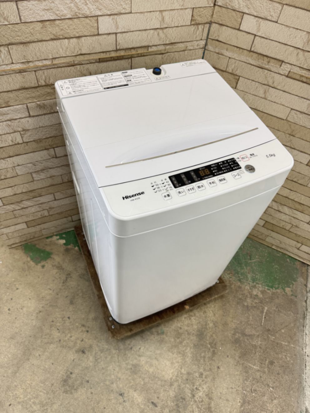 高年式 大阪 3か月保障付き 洗濯機 ハイセンス 5.5kg HW-K55E OS-3