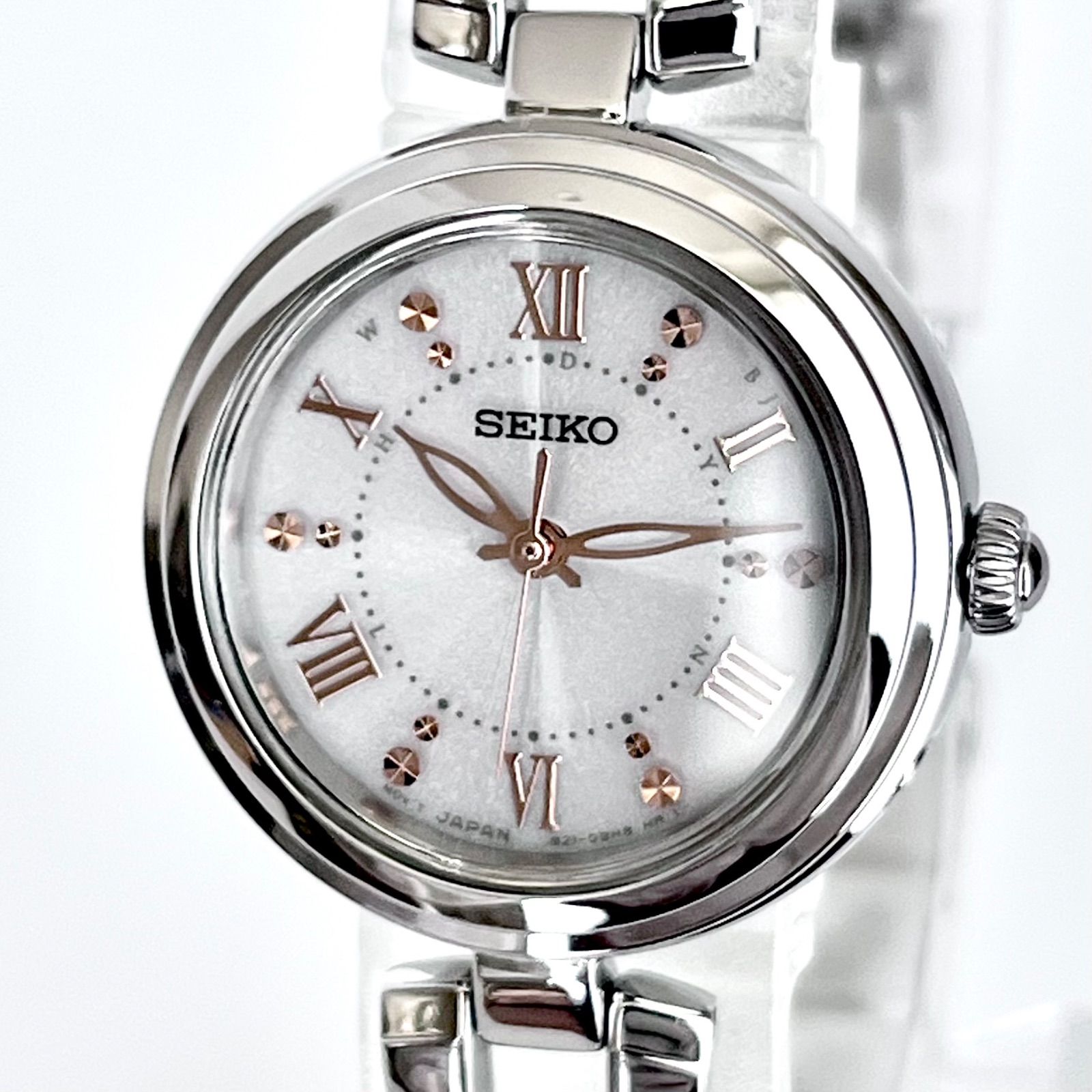 セイコー レディース 腕時計 稼働 電波ソーラー 磨き済み】SEIKO