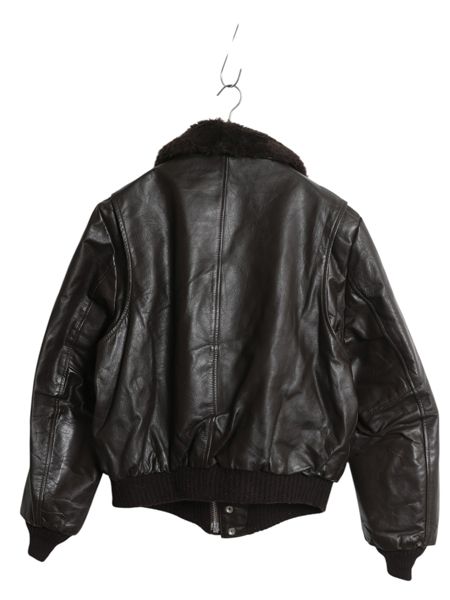 お得なクーポン配布中!】 80s USA製 EXCELLED G-1 タイプ 本革 レザー