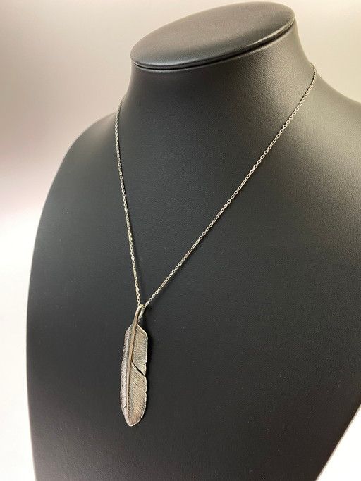 中古品】 SAAD サード フェザー ペンダント アクセサリー カラー 中古品】 SAAD サード フェザー ペンダント アクセサリー カラー