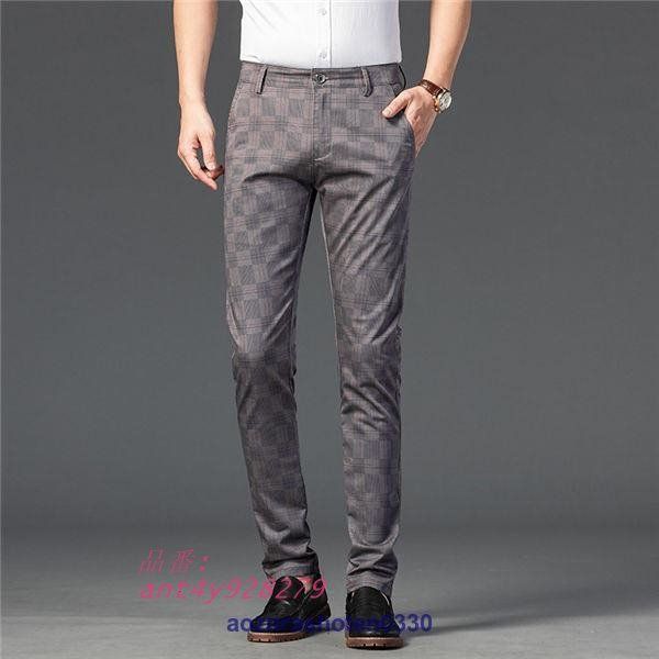スラックス チノパン メンズ スリムパンツ ストレッチパンツ ボチェック柄 春夏 普段着 ビジネス 通勤用 チノパンツ 男性ズボン ant4y928279 チノパン メンズ ストレッチ チェック ロングパンツ スキニー