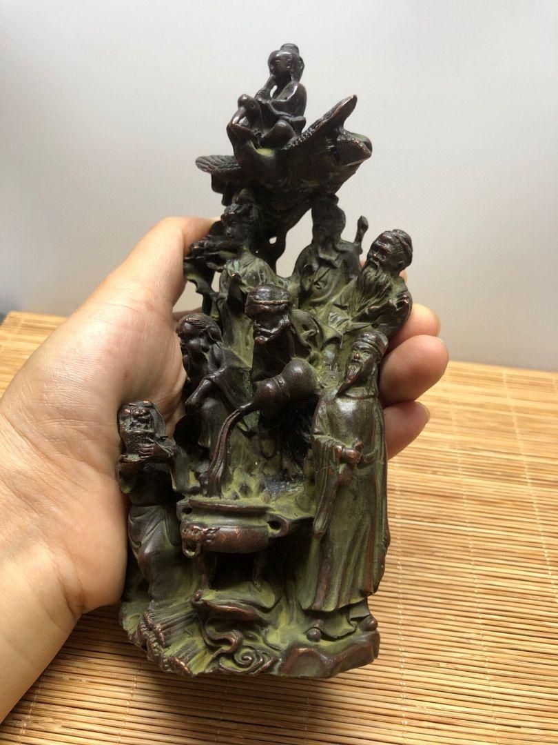 銅 細工 八仙過海銅像 居宅 風水 開運 招財 装飾品 工芸品 置物 銅 細工 八仙過海銅像 居宅 風水 開運 招財 装飾品 工芸品 置物