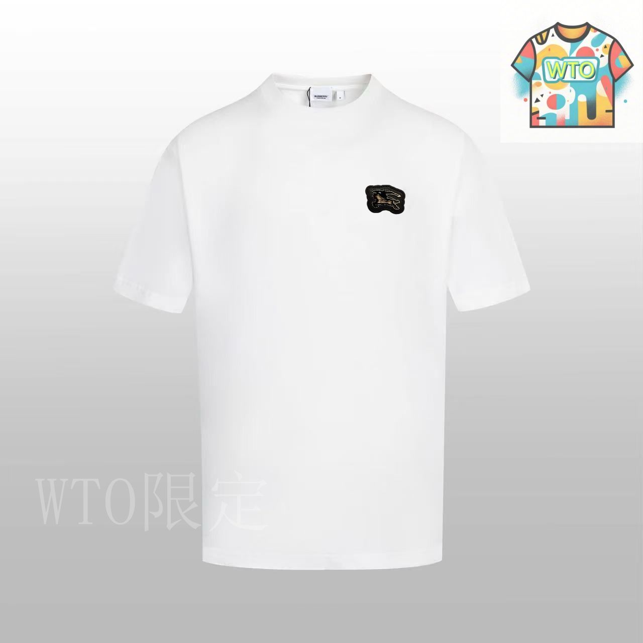 今日特価】BURBERRY 260g Custom Cotton クルーネック短袖 T-3