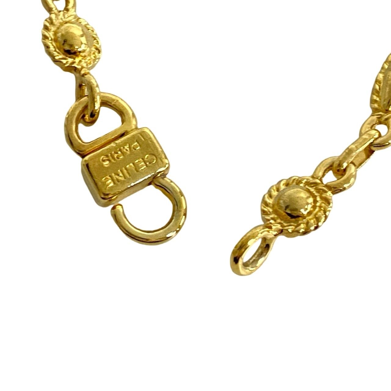 極美品][希少品]CELINE セリーヌトリオンフモチーフロゴブレスレット