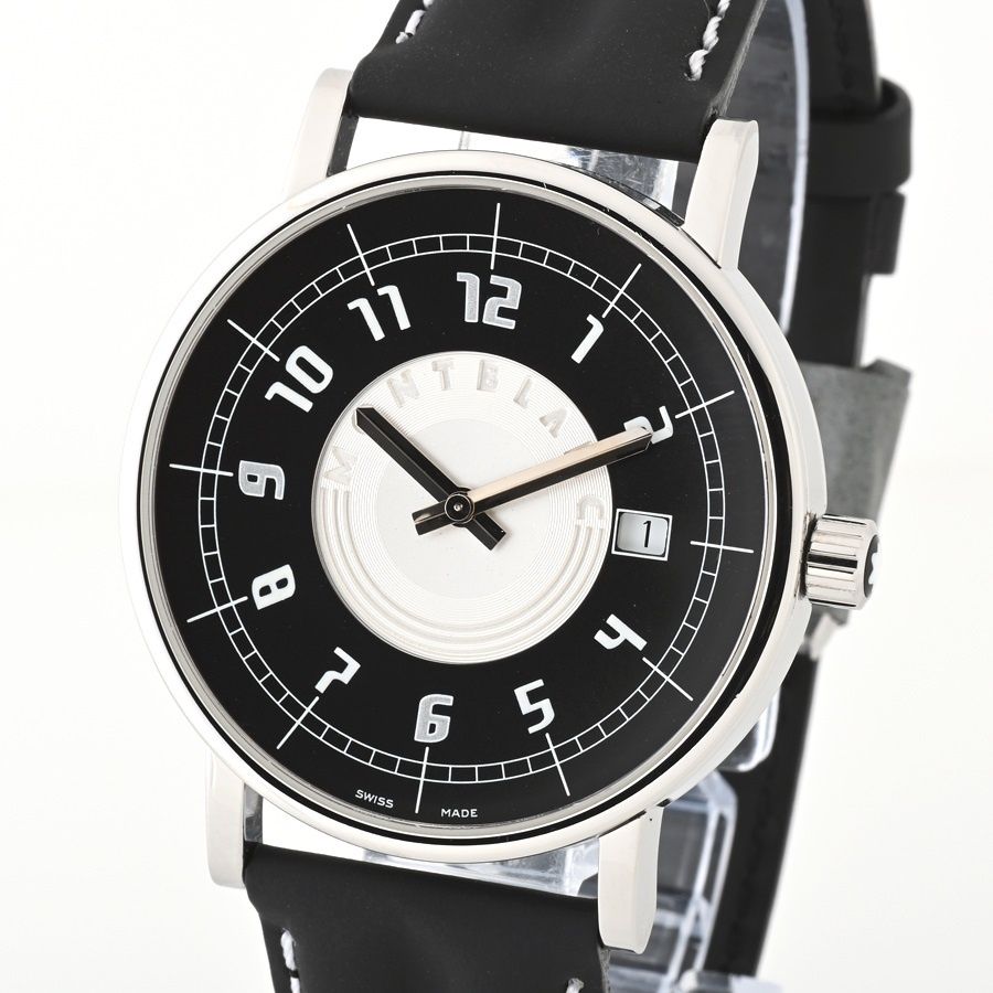 MONTBLANC　サミット7045ブラック/シルバー　クオーツ　メンズ ウォッ モンブラン / MONTBLANC サミット 7045 ブラック/シルバー