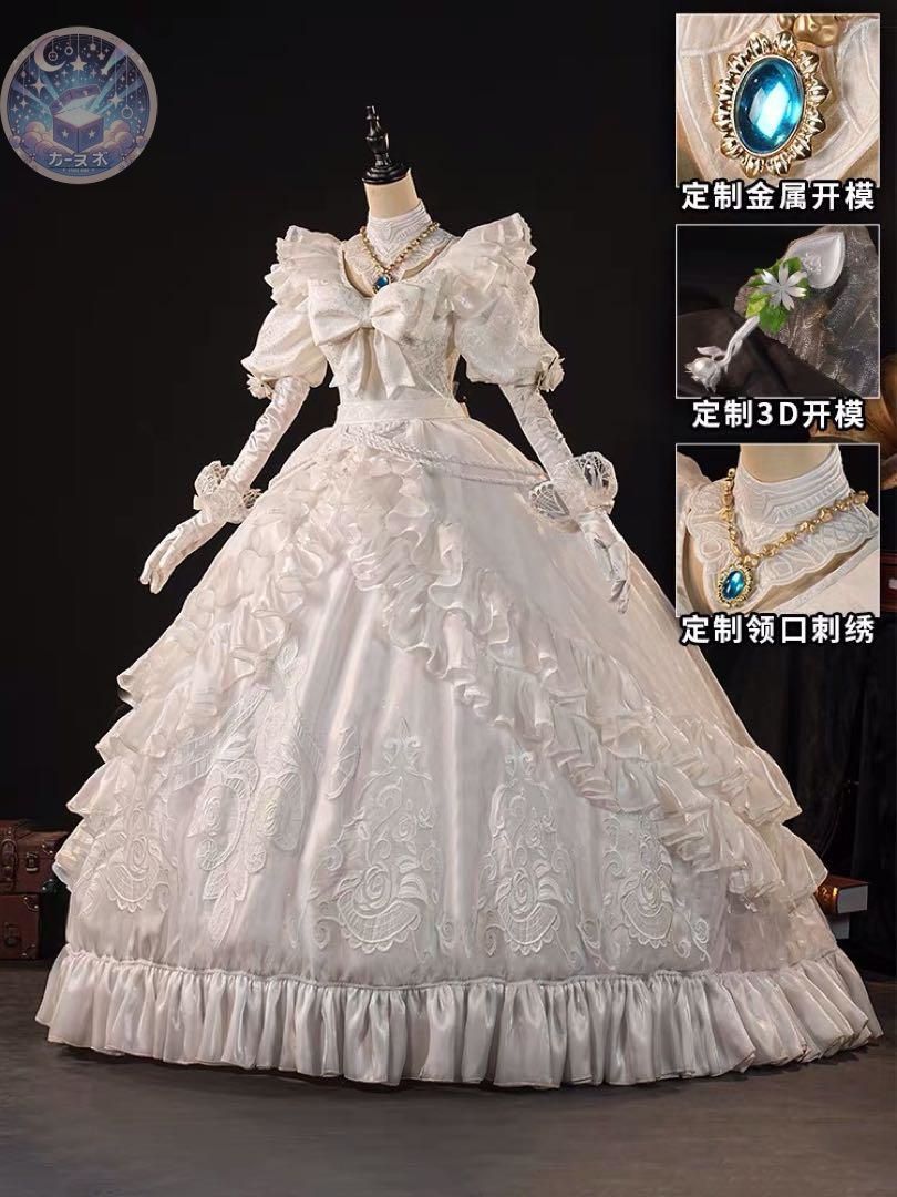 ♥ 第五人格 血の女王 約束された日 花嫁マリー コスプレ衣装 ウィッグ 道具追加可 コスチューム ハロウィン仮装 イベント衣装 コスプレセット 高品質コスプレ 再現度高め
