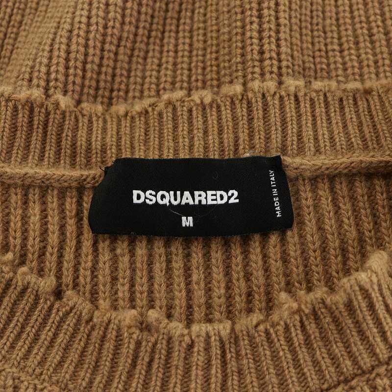 ディースクエアード DSQUARED2 ニット セーター 長袖 ロゴ 迷彩