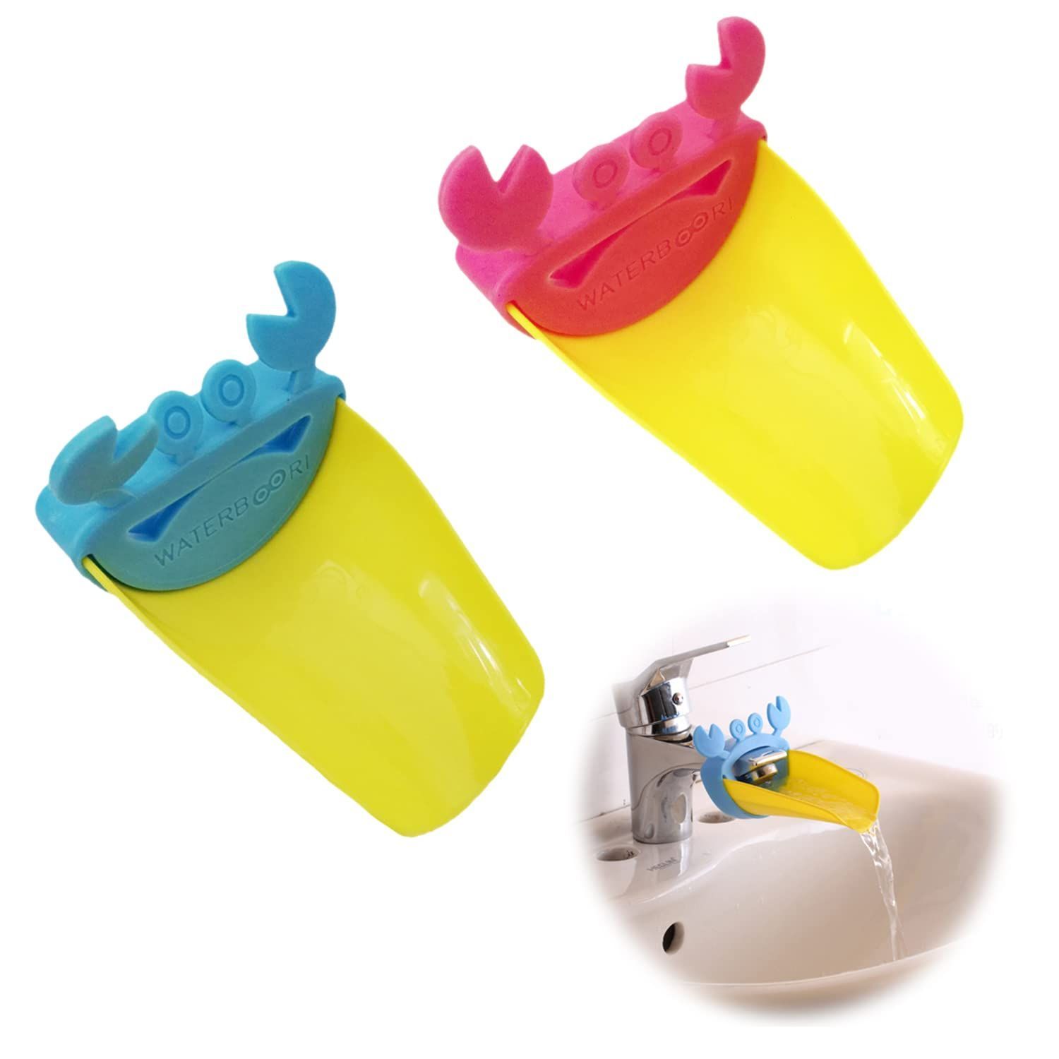 数量 便利グッズ 手洗い 設置簡単 デザイン 蛇口補助 子ども用 水の飛散防止 補助 洗面台 浴室 入 便利 取り付け簡単 手洗いサポート 子供用 延長 青 ピンク 蛇口 ウォーターガイド ZHEJIA