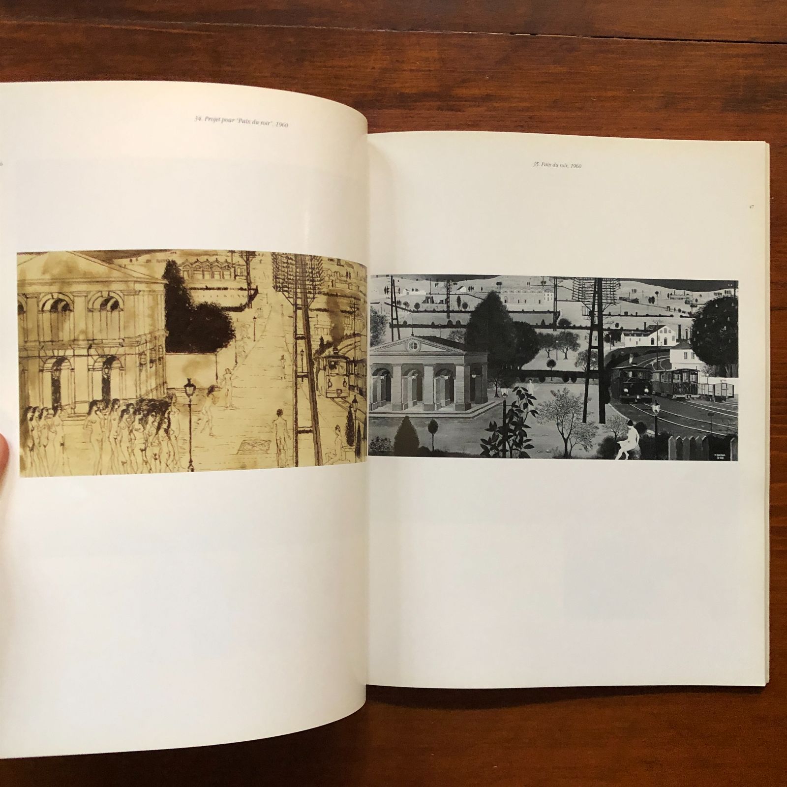 ポール・デルヴォー 電車の画集「P. Delvaux - Trains - Trams - Gares